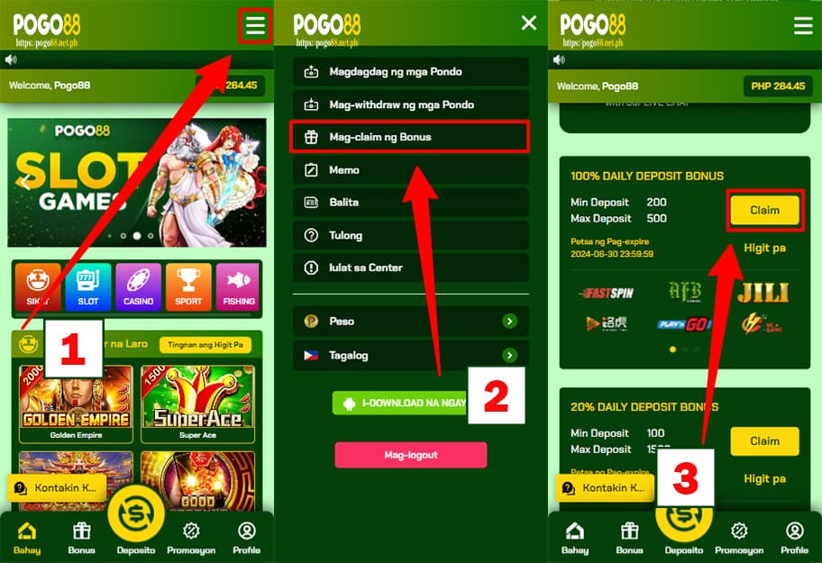 pogo88 casino instruction deposit